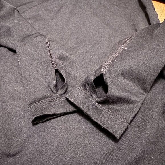 Nike Half Zip Compression Top | Black | Size Small | GUC - Picture 7 of 8